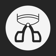 Eyelash curler icon N9