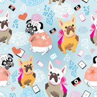 pattern of a dog Bulldogs