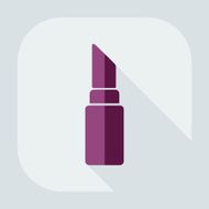 Flat modern design with shadow icon lipstick N2