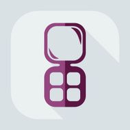 Flat modern design with shadow icon pocket mirror N6