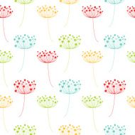 Seamless decorative pattern with flowers N2