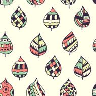 Seamless decorative pattern with leaves N4