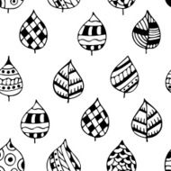 Seamless decorative pattern with leaves N5