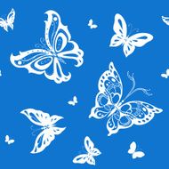 Background of abstract butterflies flying