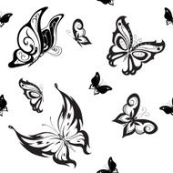 Background of abstract butterflies flying N2