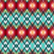 Vector seamless ikat ethnic pattern N4