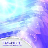 Abstract triangle wave background going to the perspective Vector