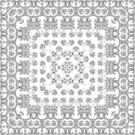 Abstract seamless outline pattern N13