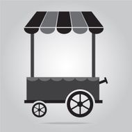 Market cart icon illustration