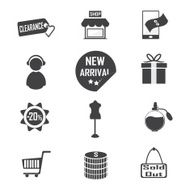 Shopping commercial icon