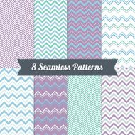 Set of Geometric Seamless Patterns with Chevron