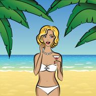 woman drinking coctail