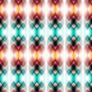 Vector seamless ikat ethnic pattern N19