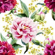 Watercolor floral pattern N2