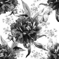 Watercolor floral pattern N3
