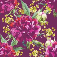 Watercolor floral pattern N4