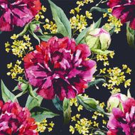 Watercolor floral pattern N5