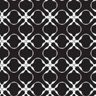 Seamless decorative classic black and white pattern N2