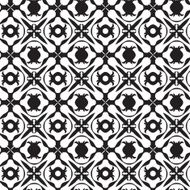 Seamless decorative classic black and white pattern N5