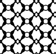 Seamless decorative classic black and white pattern N7