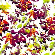 Watercolor floral pattern N10