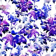 Watercolor floral pattern N12