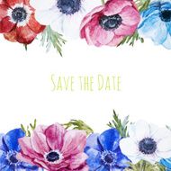 Watercolor floral frame N13