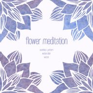 Watercolor seamless floral background