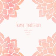 Watercolor seamless floral background N2