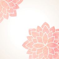 Watercolor pink floral background N4