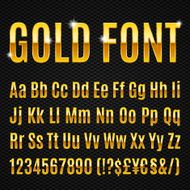 Golden font