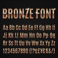 Bronze font