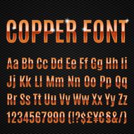 Copper font