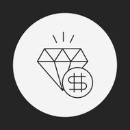 diamond line icon N16