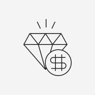 diamond line icon N17