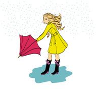 Girl with an umbrella N3