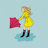 Girl with an umbrella N4