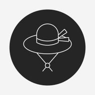 sun hat line icon N7