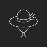 sun hat line icon N8
