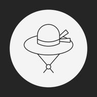 sun hat line icon N9