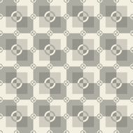 Circle-squares pattern in gray and white colors