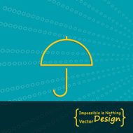 Vector brochures with umbrella symbol