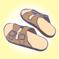 slippers for relaxing and easy walks on the beach houses