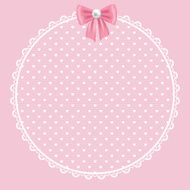 lace frame on pink background