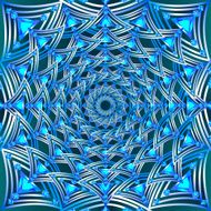 background of silver jewelry with blue precious stones