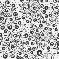 Seamless pattern tracery handmade natural mood