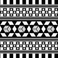 Tribal Seamless Pattern Ethnic Vector Background N14