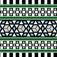 Tribal Seamless Pattern Ethnic Vector Background N15