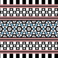 Tribal Seamless Pattern Ethnic Vector Background N16