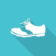 shoes flat icon with long shadow N9